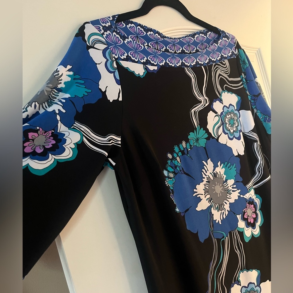 Mercer & Madison Multi Color Vibrant Floral Polyester Spandex Dress Women’s 14 - Picture 6 of 14